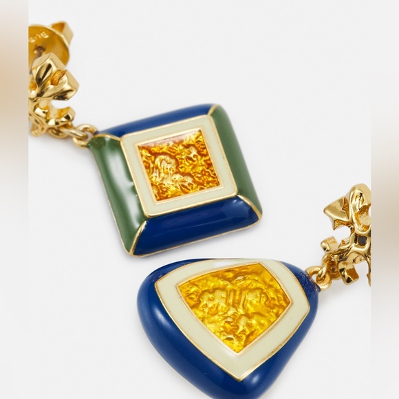 Tory Burch ROXANNE GEO DROP EARRING - Earrings 225$ - Picture 3 of 7